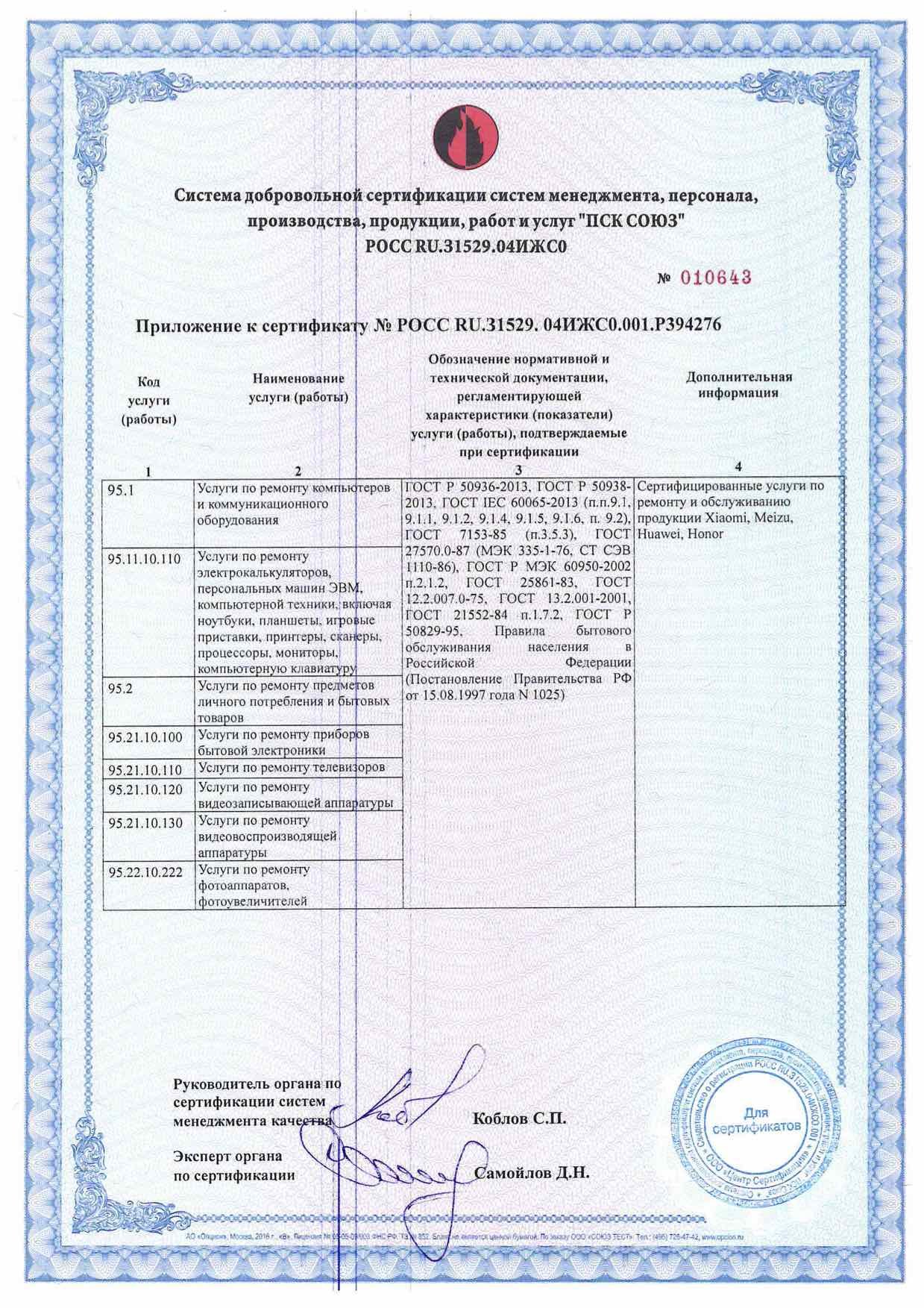 Сертификат Сертификат партнёра — RemBiz