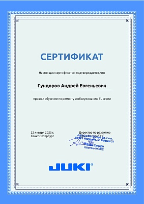 Сертификат Сертификат 2023 — Швеймастер